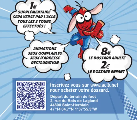 1€ supplémentaire sera versé par l'ACLB tous les 3 tours effectués